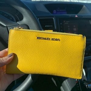 Yellow Micheal Kors wallet